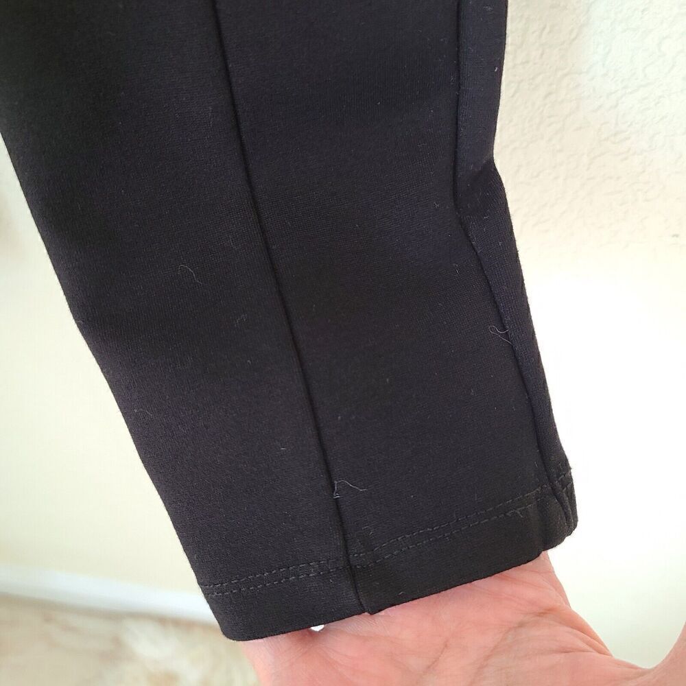Zara Womens Stretch Jegging Pants Sz Small Black Ponte Skinny Office Casual - Picture 2 of 7